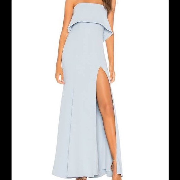 Lovers + Friends Tia Gown in Baby Blue - Picture 1 of 2
